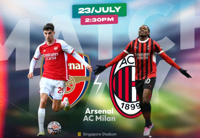 Arsenal vs AC Milan. [Instagram]